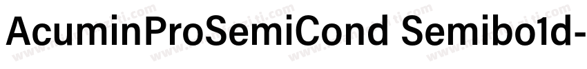 AcuminProSemiCond Semibo1d字体转换